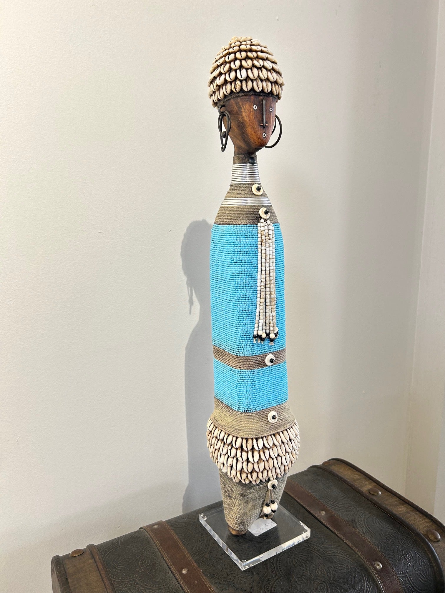 Beaded Namji Doll - Turquoise (L01)